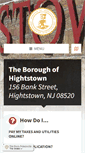 Mobile Screenshot of hightstownborough.com